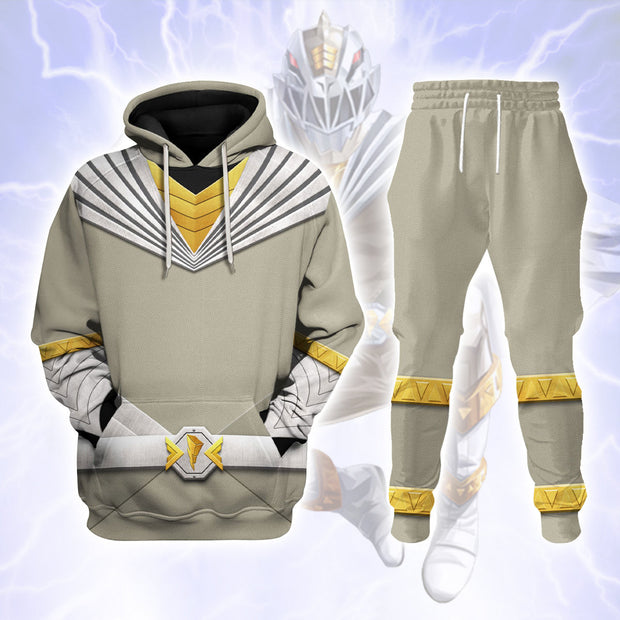 PR Cosmic Fury Grey Ranger Mighty Morphin Cosplay Costume - Hoodie Set PRHS104 HSQT4337