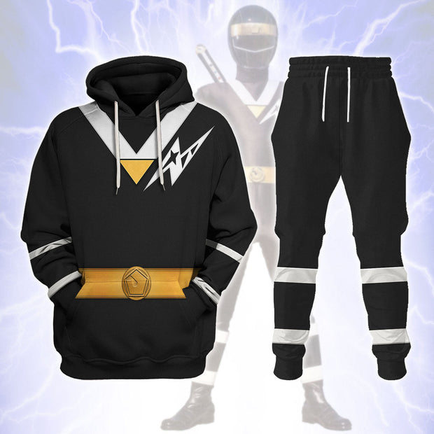 PR Black Corcus Aquitar Ranger Cosplay Costume - Hoodie Set PRHS129 HSQT4353