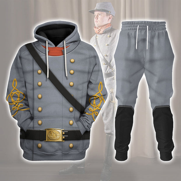 American Confederate Army-Cavalry Officer Uniform Historical Cosplay Costume - Hoodie Set CSACW008