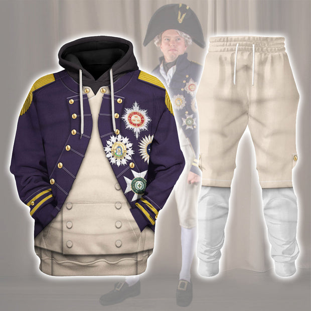 Nelson Uniform As Worn At Trafalgar Historical Cosplay Costume - Hoodie Set