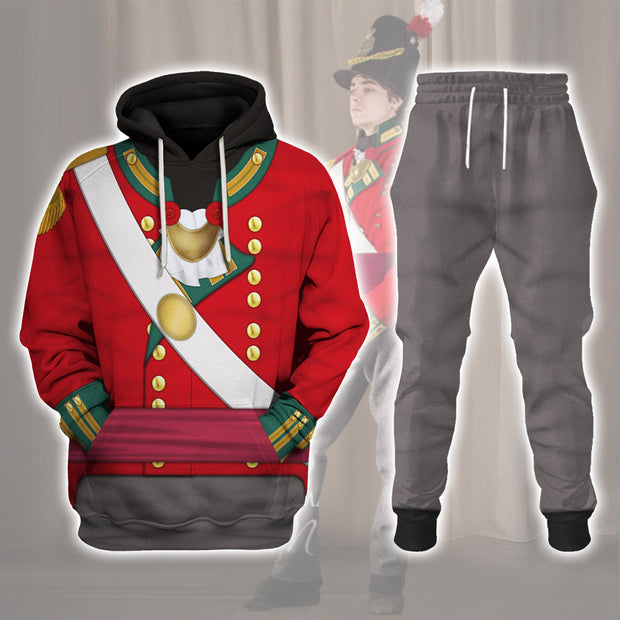 69th Foot (South Lincolnshire) Officer-Centre Company-Campaign Dress (1812-1815) Uniform Historical Cosplay Costume - Hoodie Set