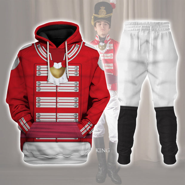 33rd Foot (1st Yorkshire West Riding) Officer-Flank Company-Full Dress(1812-1815) Uniform Historical Cosplay Costume - Hoodie Set