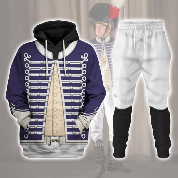 British Light Dragoon-Officer (1796-1802) Uniform Historical Cosplay Costume - Hoodie Set