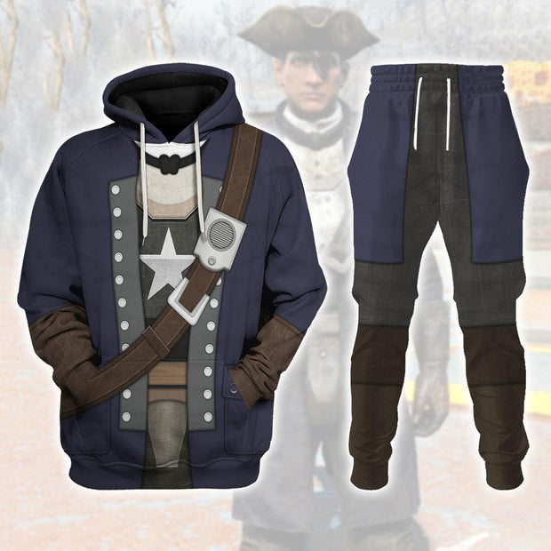 Minuteman Outfit Fallout Cosplay Costume - Hoodie Set HSQT4247