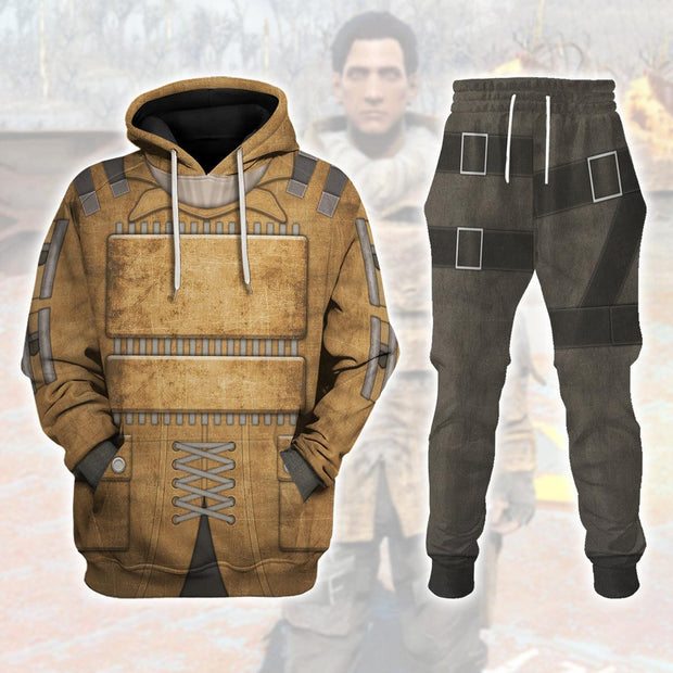 Railroad Armored Coat Fallout Cosplay Costume - Hoodie Set HSQT4248