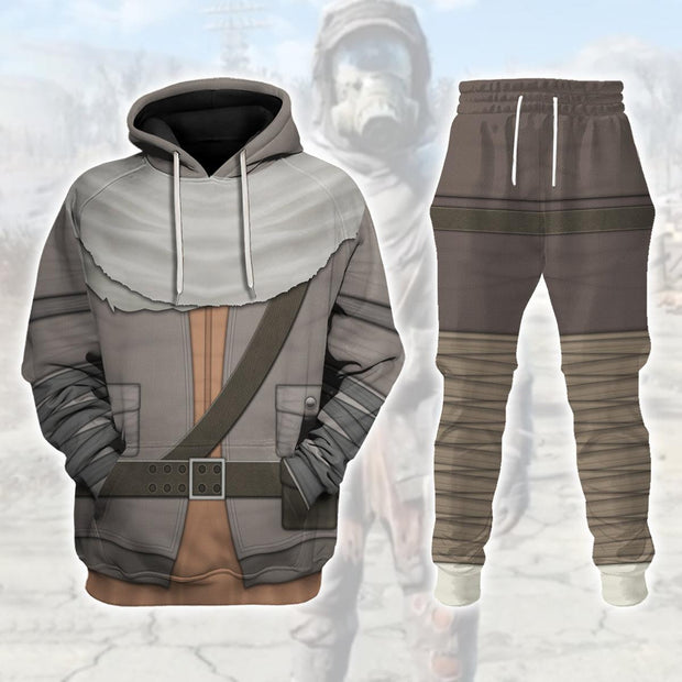 Tattered Field Jacket Fallout Cosplay Costume - Hoodie Set HSQT4250