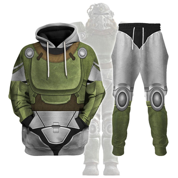 T-51b Power Armor Fallout Cosplay Costume - Hoodie Set HSQT4252