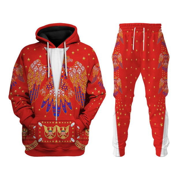 Elvis EAGLE Red Costume - Hoodie Set CSELV028