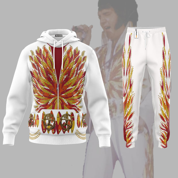 Elvis Flame Outfit Costume - Hoodie Set CSELV011