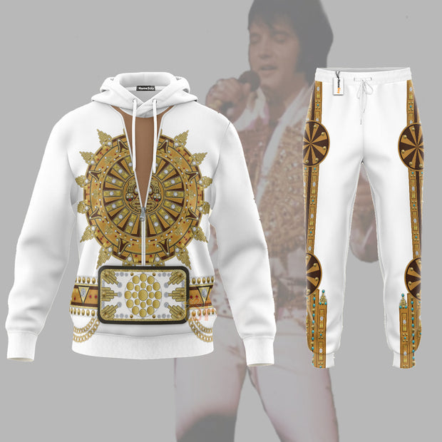 Sun Dial Elvis Sweat Suit Costume - Hoodie Set CSELV013
