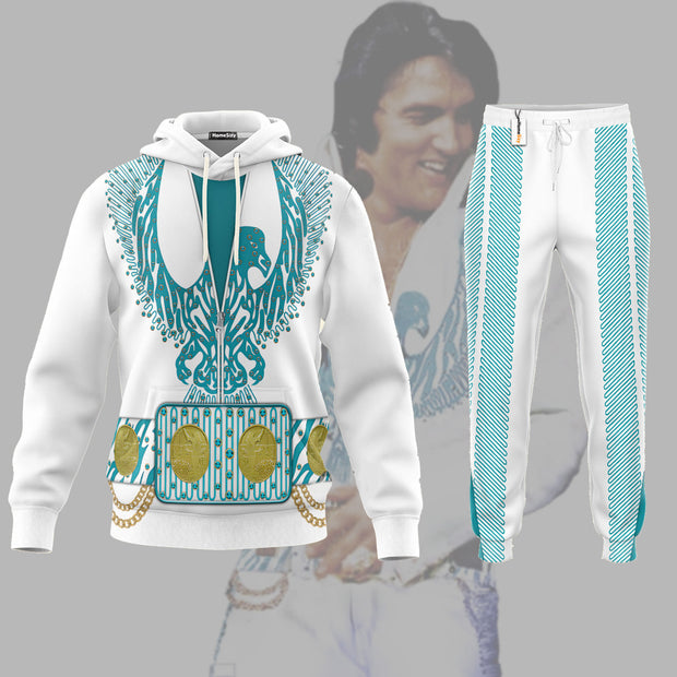 Elvis Turquoise Phoenix Costume - Hoodie Set CSELV038