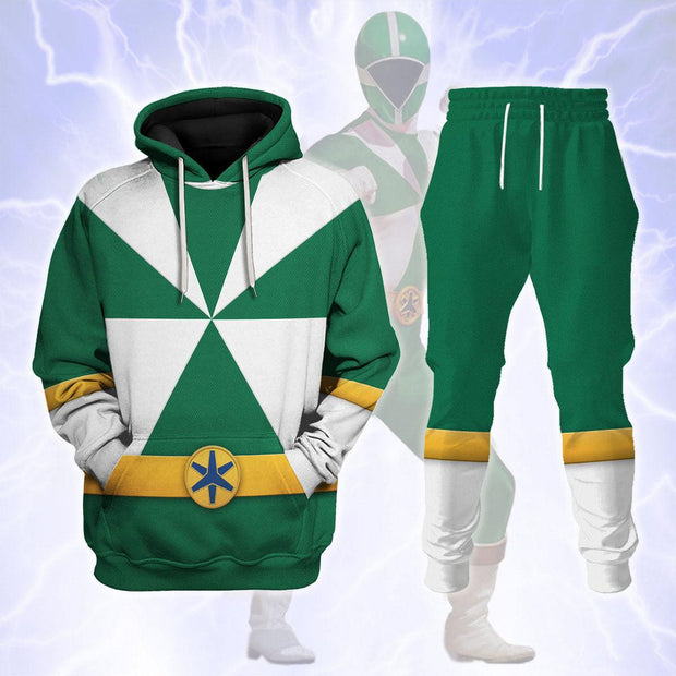 PR Lightspeed Green Ranger - Hoodies Sweatshirt T-shirt Sweatpants Hawaiian Tracksuit - PRHS14 HSQT4263