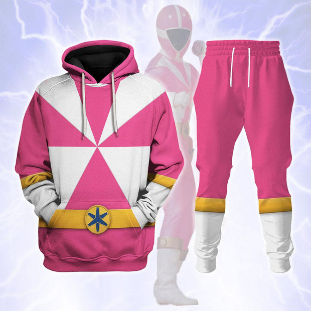 PR Lightspeed Pink Ranger - Hoodies Sweatshirt T-shirt Sweatpants Hawaiian Tracksuit - HSQT4264 PRHS15