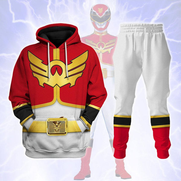 PR Megaforce Red Ranger - Hoodies Sweatshirt T-shirt Hawaiian Sweatpants - HSQT4266 PRHS18