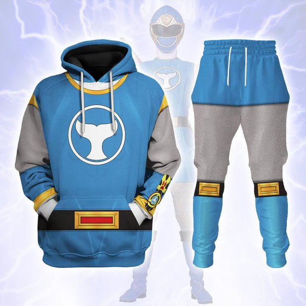 PR Power Rangers Ninja Storm Blue Ranger - Hoodies Sweatshirt T-shirt Hawaiian Tracksuit - HSQT4288 PRHS49