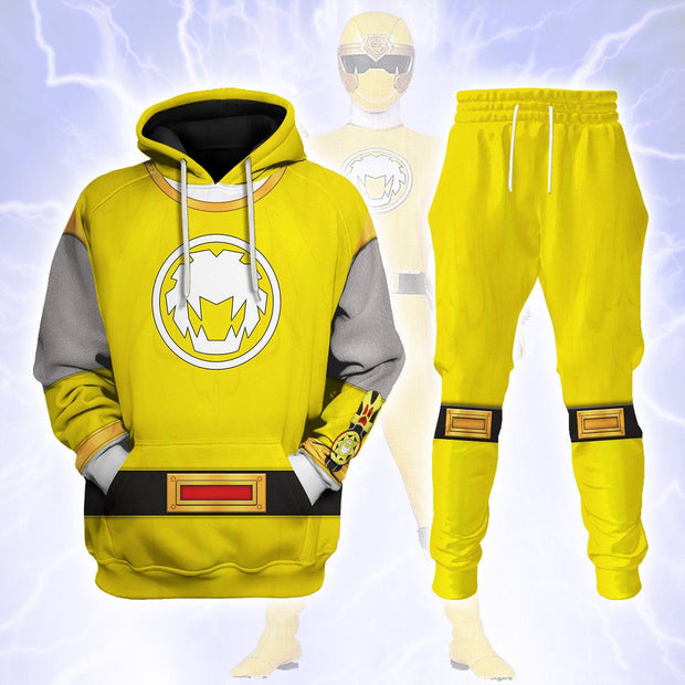 PR Power Rangers Ninja Storm Yellow Ranger - Hoodies Sweatshirt T-shirt Hawaiian Tracksuit - HSQT4289 PRHS50