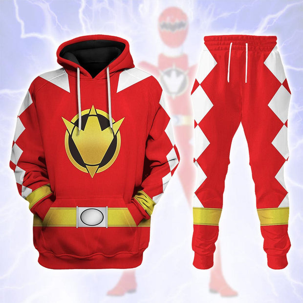 PR Red Ranger Dino Thunder - Hoodies Sweatshirt T-shirt Hawaiian Sweatpants - HSQT4315 PRHS79