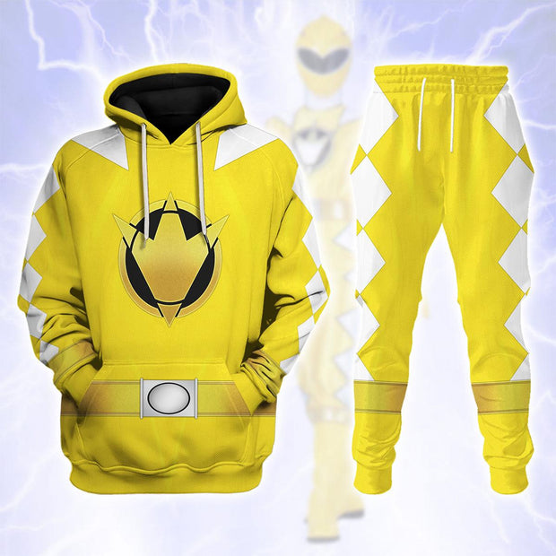 PR Yellow Ranger Dino Thunder - Hoodies Sweatshirt T-shirt Hawaiian Sweatpants - HSQT4317 PRHS82