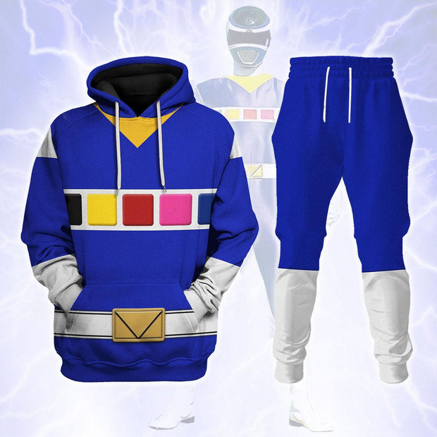 PR Blue Space Ranger Cosplay Costume - Hoodie Set HSQT4336 PRHS103