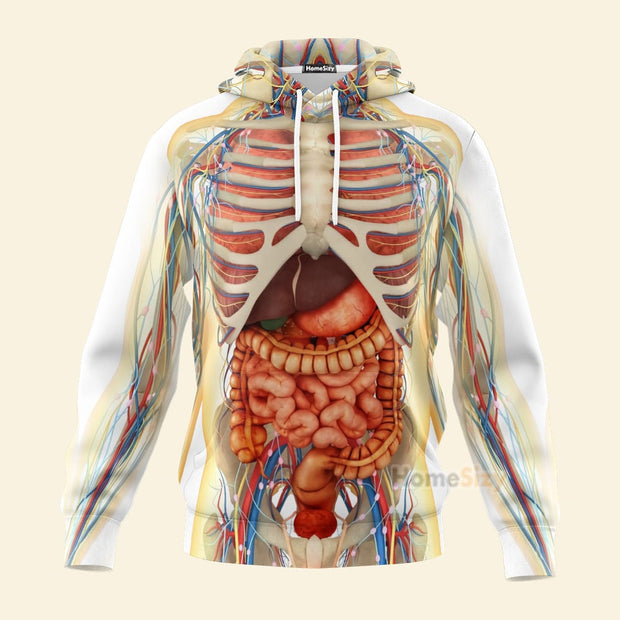 Transparent Human Body Organs - Hoodie QT207244