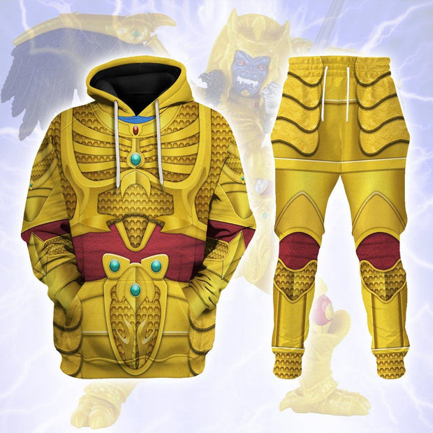 PR Goldar Mighty Morphin Hoodies Sweatshirt T-shirt Hawaiian Tracksuit PRHS78 HSQT4314