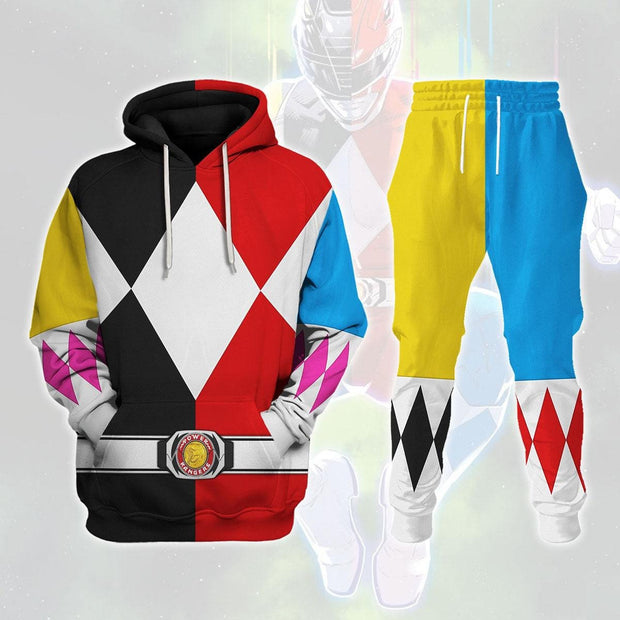 PR Every Current Mighty Morphin Team Cosplay Costume - Hoodie Set PRHS116 HSQT4347