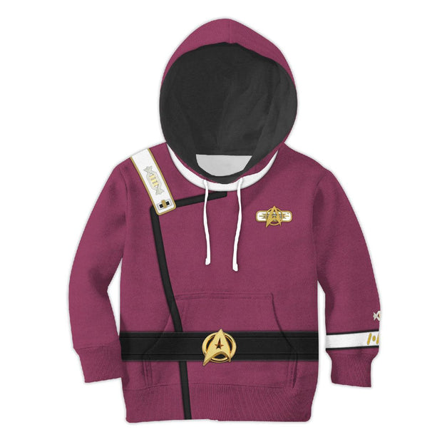 Captain Spock Costume Kid Hoodie Sweatshirt T-Shirt STHS004 HSSK002