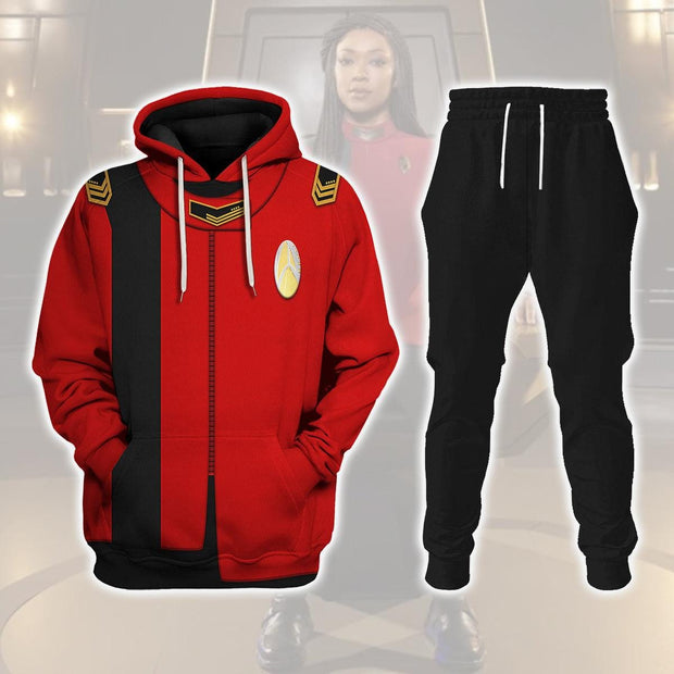 Michael Burnham Costume Officer Hoodie Sweatshirt T-Shirt Sweatpants Apparel STHS022 HSSK009