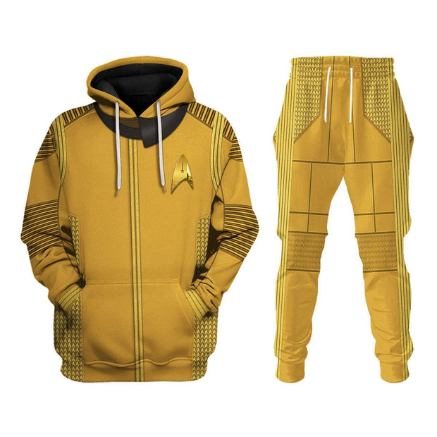 DIS Enterprise Uniform Command Captain Gold Hoodie Sweatshirt T-Shirt Sweatpants Apparel STHS055 PT403168