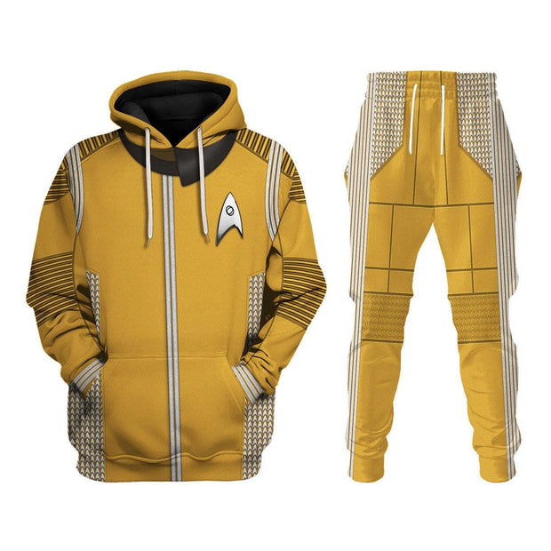 DIS Enterprise Uniform Command Captain Silver Hoodie Sweatshirt T-Shirt Sweatpants Apparel STHS059 HSSK027