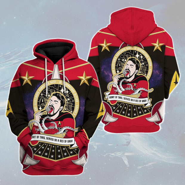 Riker the Klingon Foodie Hoodie Sweatshirt T-shirt Apparel STHS099 HSSK048
