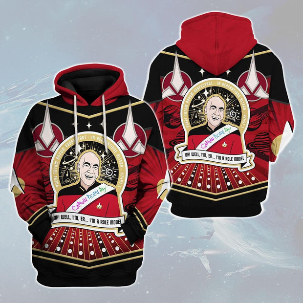 Captain Picard Day Hoodie Sweatshirt T-shirt Apparel STHS101 HSSK050
