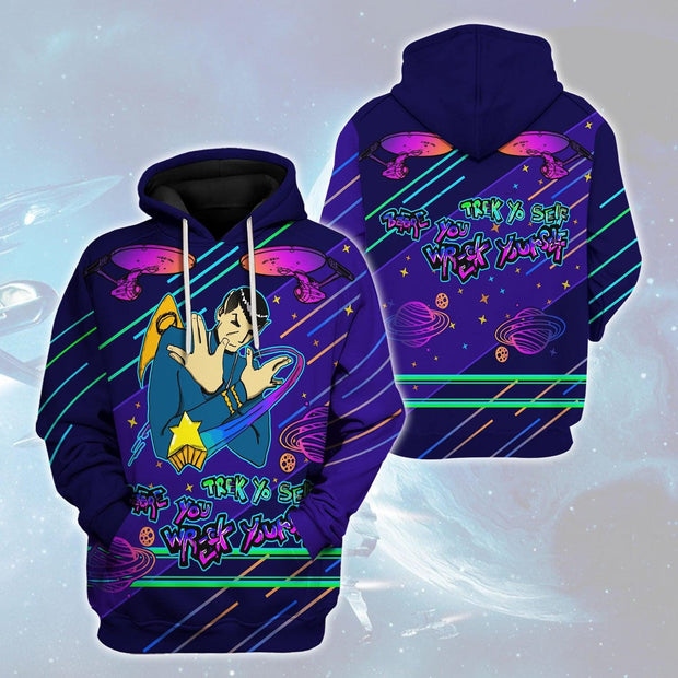 Spock Cool and Funny Hoodie Sweatshirt T-shirt Apparel STHS102 HSSK051