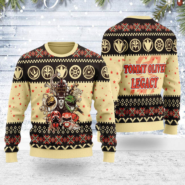 Merry Christmas Tommy Oliver Legacy Wool Sweater UGLPRG020