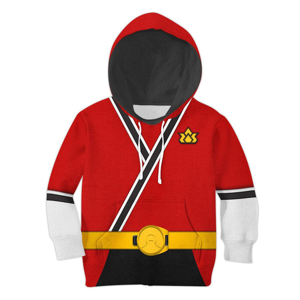 Unisex Kid Tops Red Power Rangers Samurai 3D Apparel HSQT4294