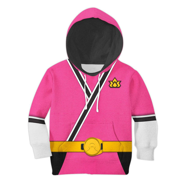 Unisex Kid Tops Pink Power Rangers Samurai 3D Apparel HSQT4298