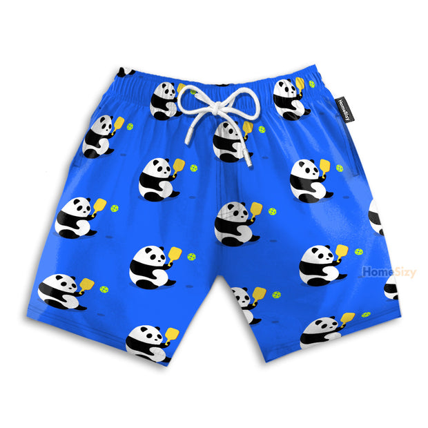 3D Panda Pickleball Summer Funny - Beach Shorts QT4080801