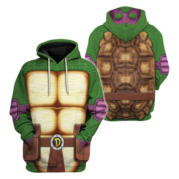TMNT Donatello Ninja Turtles Cosplay Costume - Hoodie Set CSNJS013