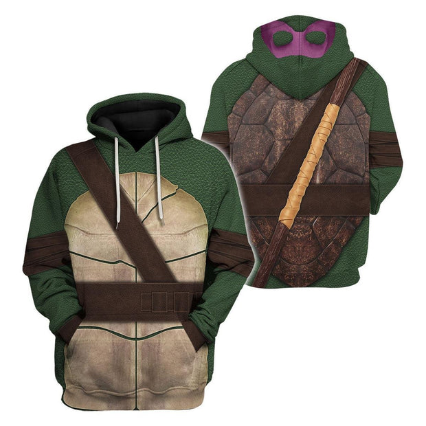 TMNT Ninja Turtles Donatello Cosplay Costume - Hoodie Set CSNJS016