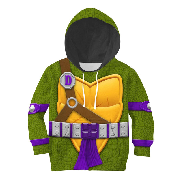 Donatello Costume Cosplay Kid Hoodie Sweatshirt T-Shirt CSNJS004