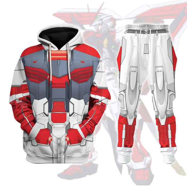 Gundam Astray Red Frame Costume All Over Print Tracksuit Hoodie CSGDM006