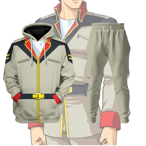 Bright Noa Mobile Suit Gundam Costume All Over Print Tracksuit Hoodie CSGDM012