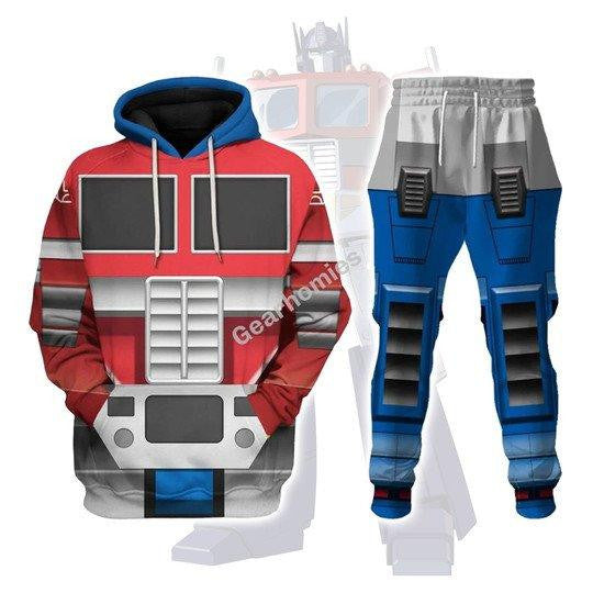 TFM Robot Optimus Prime Costume Cosplay Hoodie Tracksuit CSTRF008