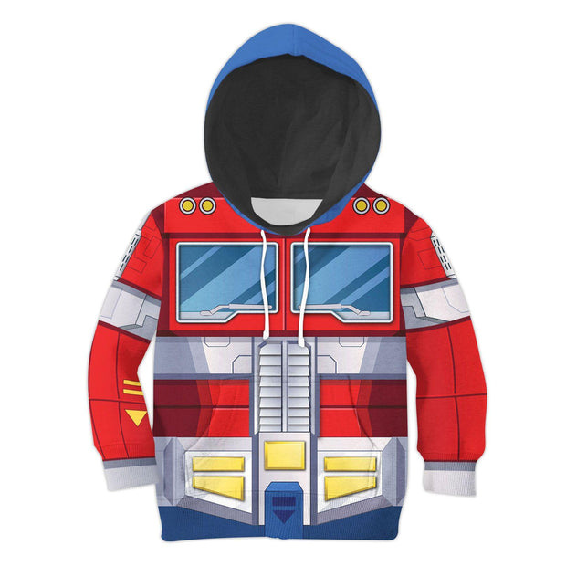 Optimus Prime Kid Costume Cosplay Hoodie Sweatshirt T-Shirt CSTRF003