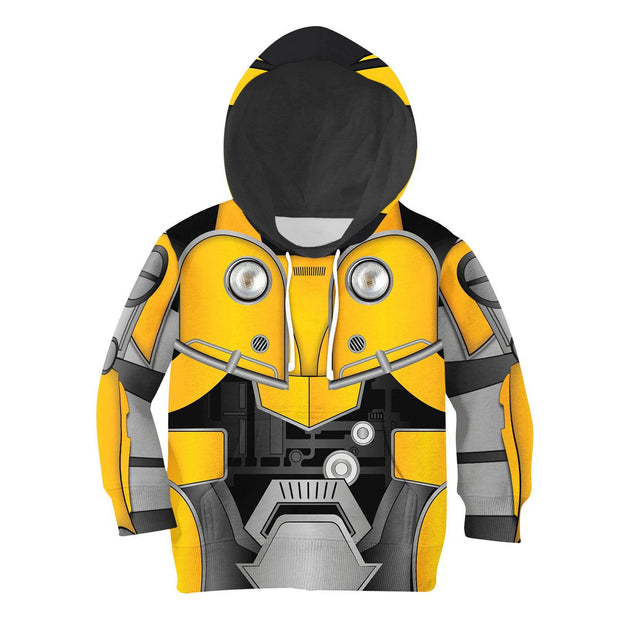 Bumblebee Kid Costume Cosplay Hoodie Sweatshirt T-Shirt CSTRF006