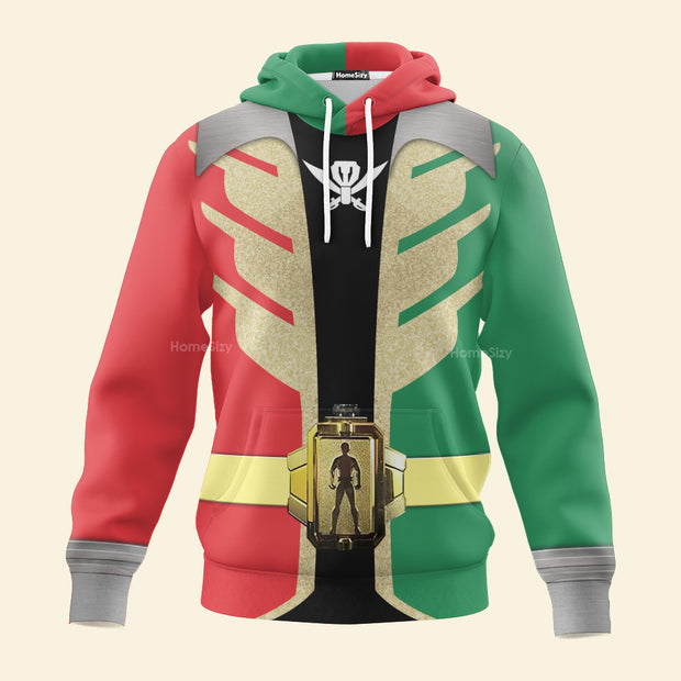 3D Power Rangers Super Megaforce Christmas Cosplay Costume - Hoodie QT4091401