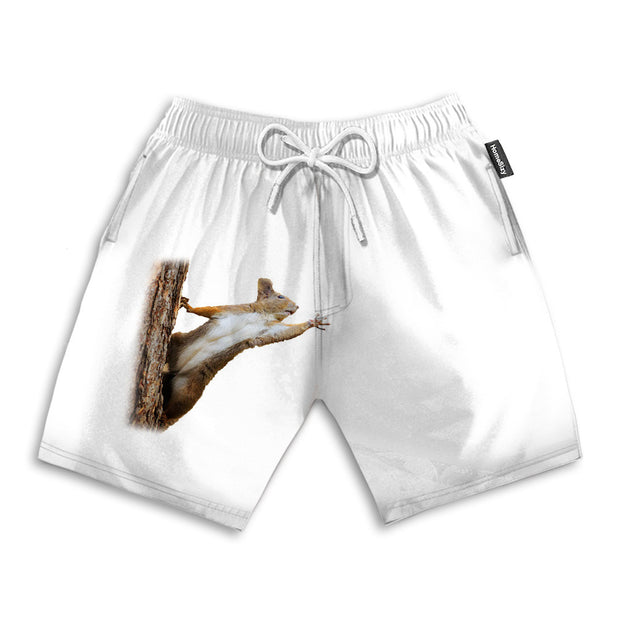 3D Squirrel Reaching - Beach Shorts QT4102209