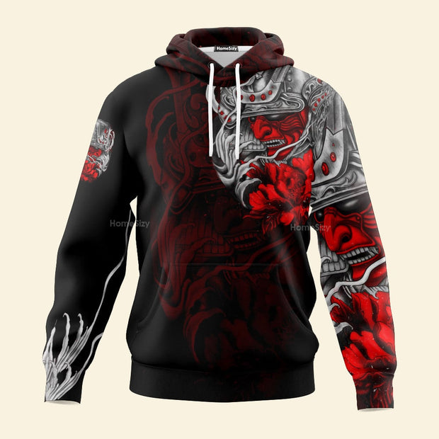 Samurai Tattoo Cosplay Costume - Hoodie QT4102701