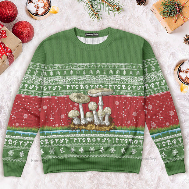 Awesome Mushroom Ugly Christmas Sweater 3D Printed Best Gift For Xmas Adult | US5114 QT4111301