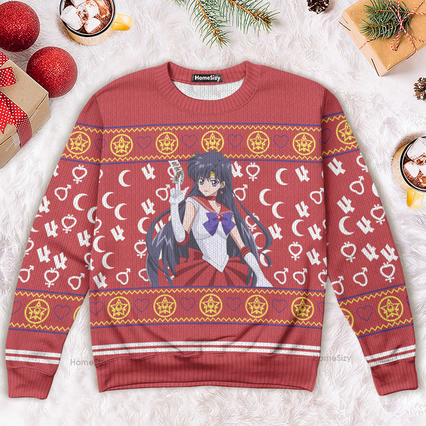 Sailor Mars Mercury Christmas Ugly Sweater QT4112004
